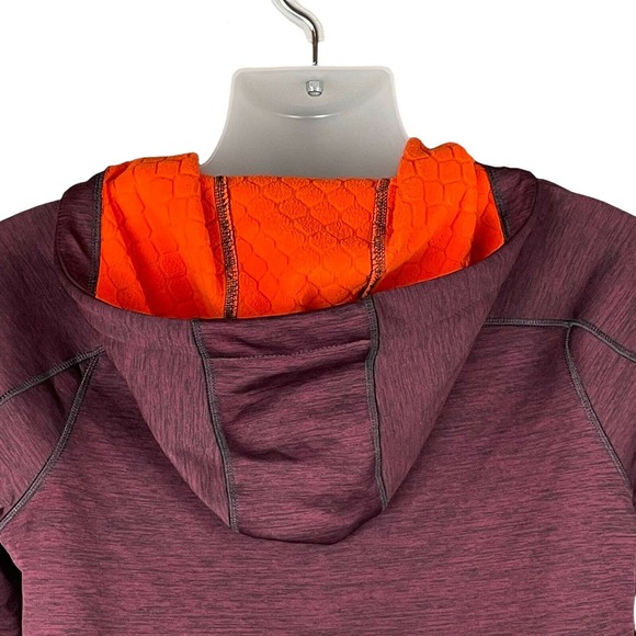 American Eagle AE Active Flex Mens Jacket Small Full Zip Hooded Sweatshirt Red - Picture 10 of 12